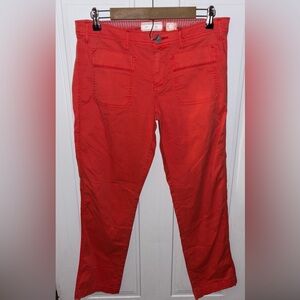 Hei Red/Orange Straight Leg Pants Sz.8 NWOT